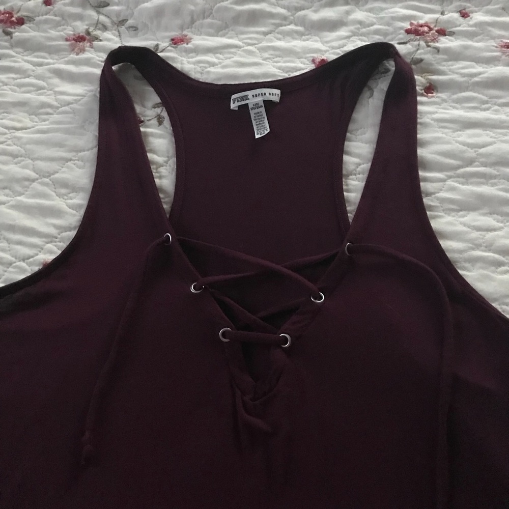 Victoria’s Secret Pink Cross V-Neck Tank top